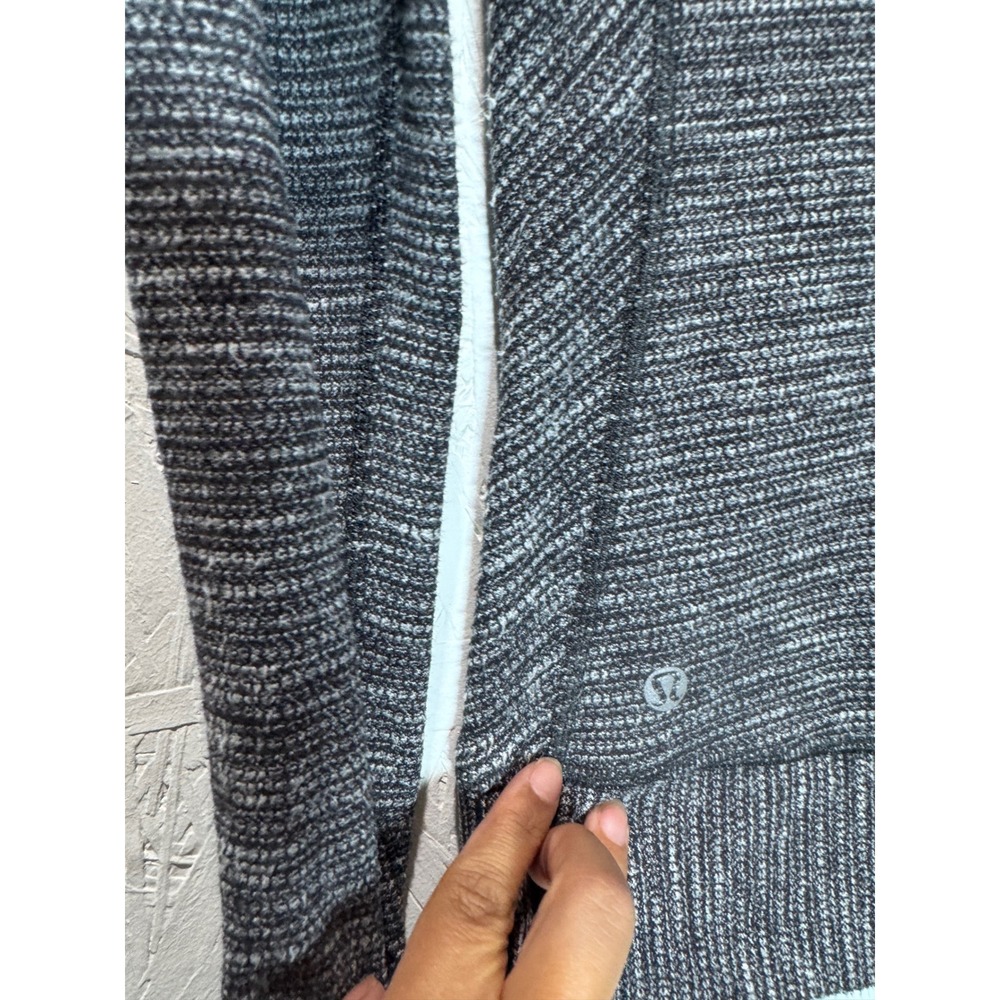 Lululemon Race Your Pace Long Sleeve Running Shirt Gray Space Dye Size 6 - Picture 5 of 8